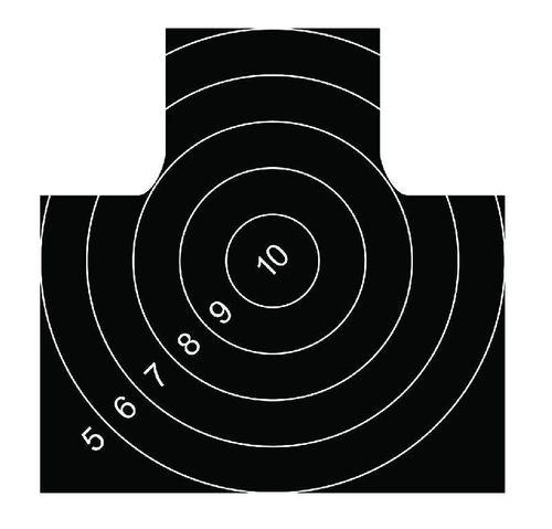 Мишень Remington №4 спортивная 500х500 черная