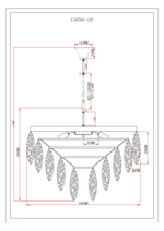 Люстра подвесная Moderli V10783-12P Souls