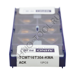 Пластина твердосплавная ISO TCMT16T304-KMA ACK10E AHNO по чугуну, чистовая
