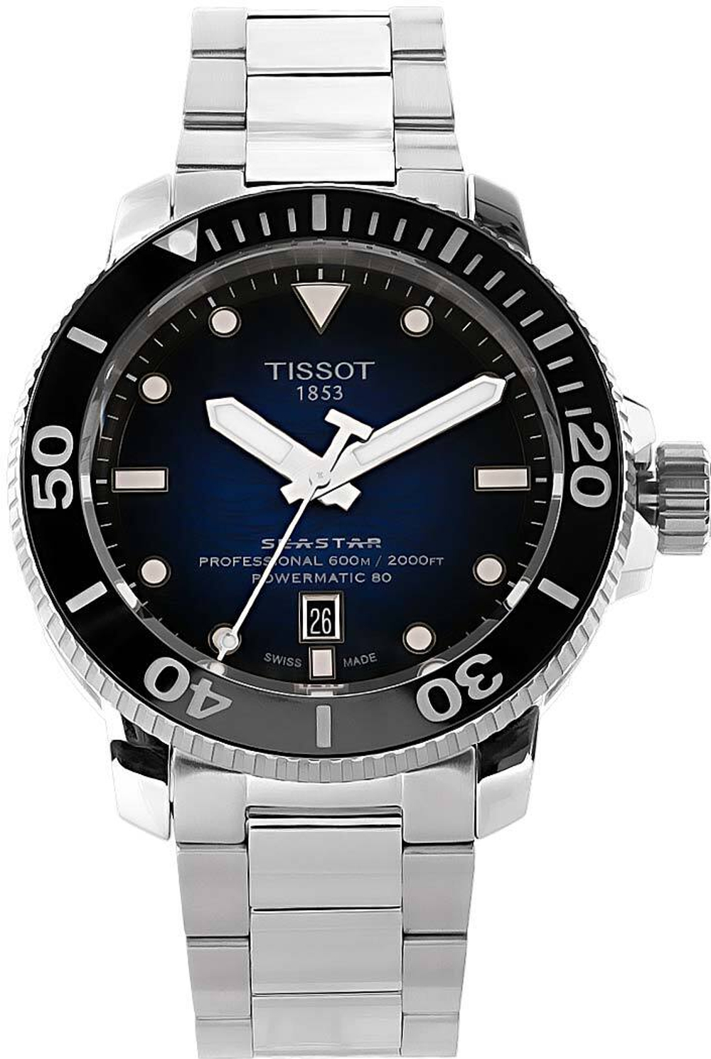 Швейцарские механические наручные часы Tissot T-Sport Seastar T120.607.11.041.01