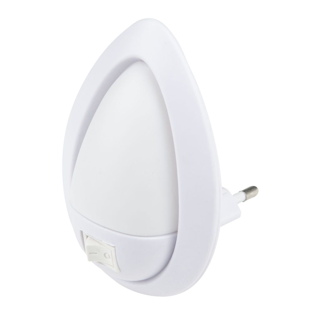 DTL-314 Огонек-White Светильник-ночник. Механический выключатель. Белый. ТМ Uniel