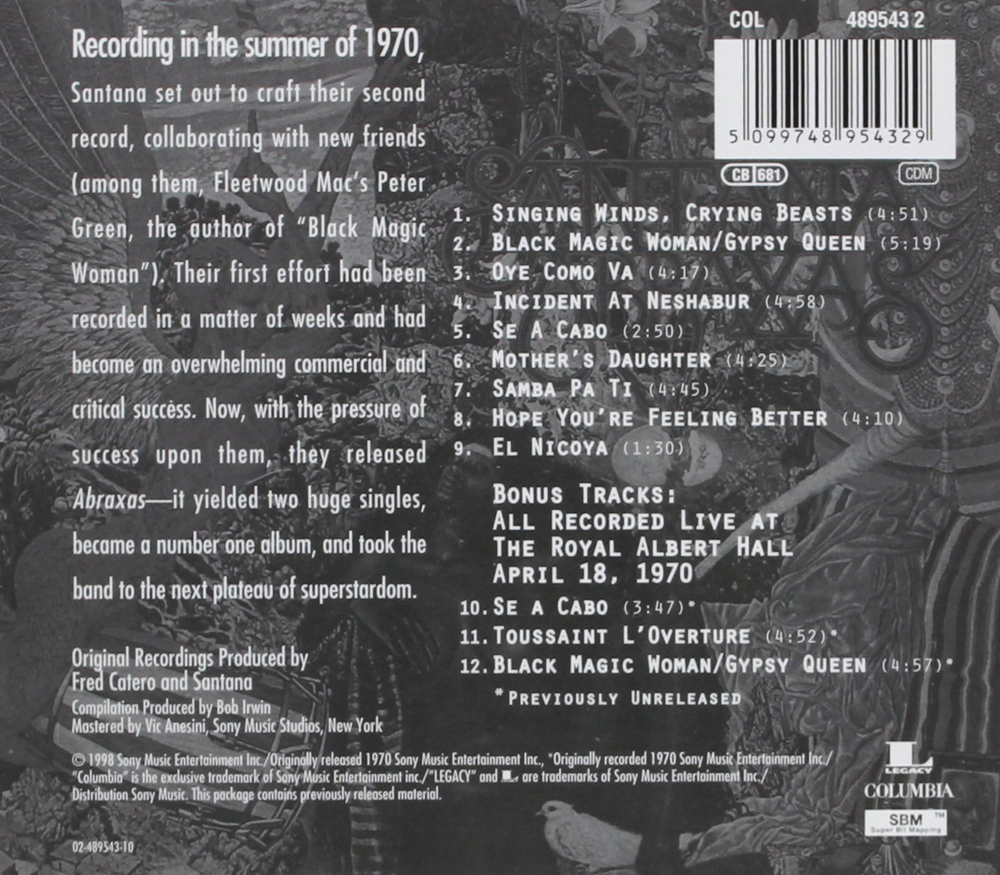 Santana / Abraxas (CD)