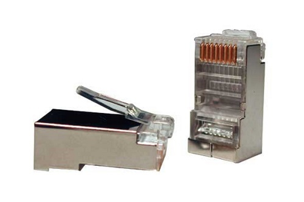 Коннектор  Hyperline PLUG-8P8C-U-C5-SH-100