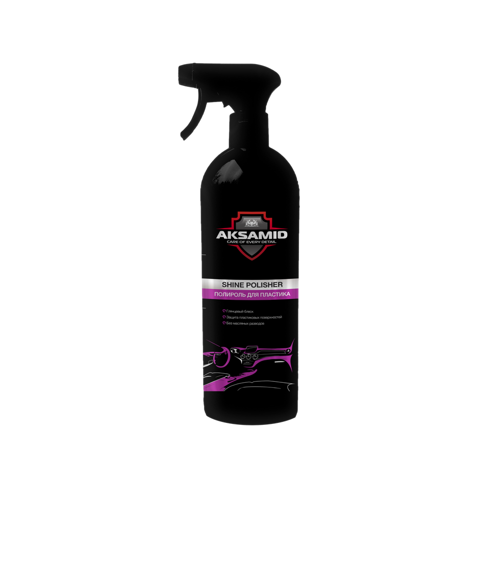 Полироль для пластика. Глянцевый блеск shine polisher, 500мл