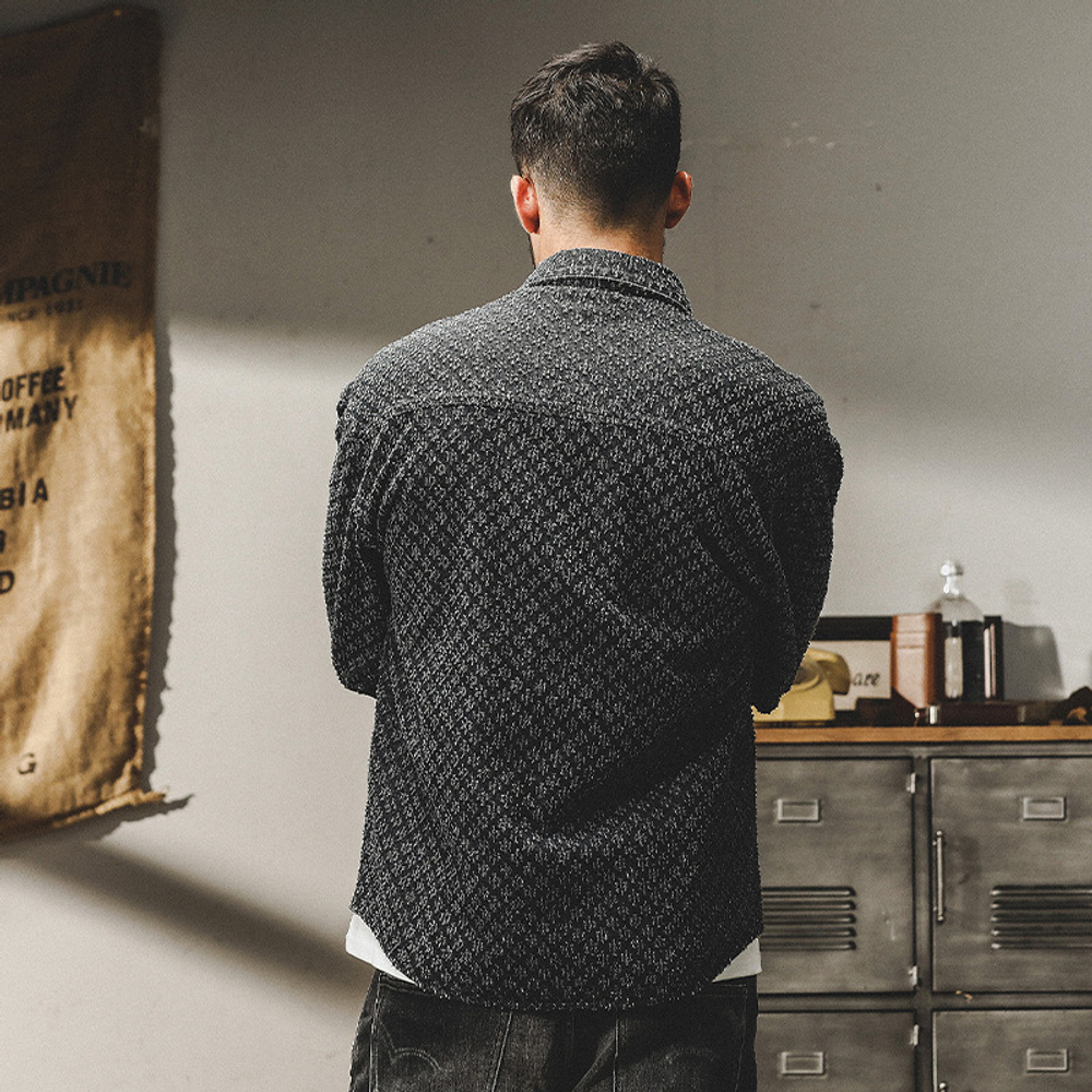 Мужская рубашка с длинным в стиле каменная мельница.