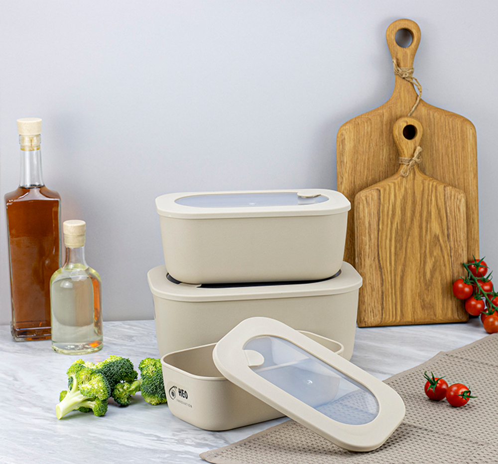 Ёмкость для продуктов герметичная НЕО 1,6л с паровыпускным клапаном М1392