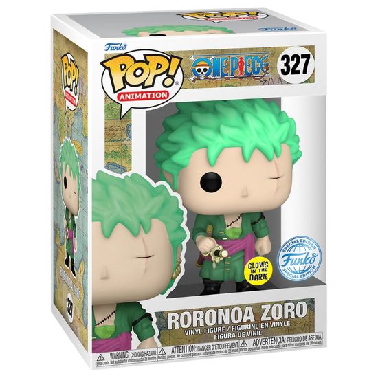 Фигурка Funko POP! Animation One Piece Roronoa Zoro (GW) (Exc) (327) 71816 / Фигурка по мотивам аниме "One Piece", Ророноа Зоро
