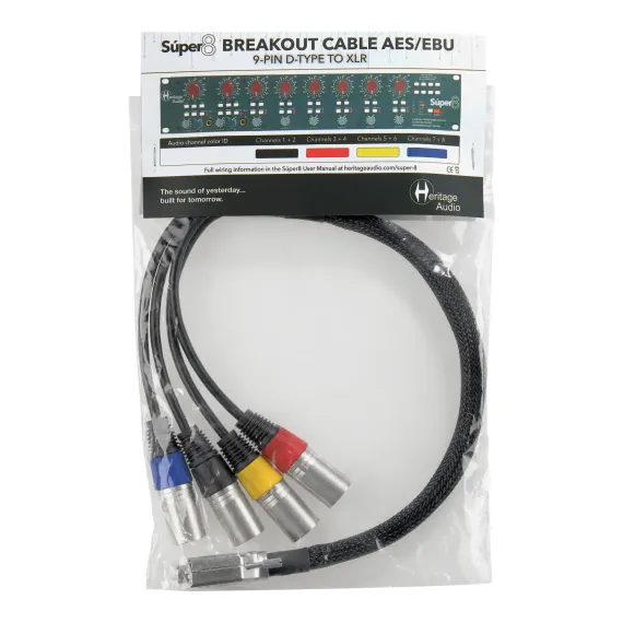 Heritage Audio Super 8 Breakout cable AES/EBU