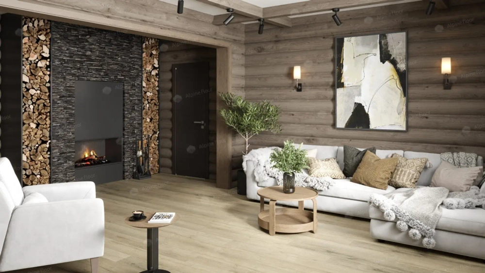 SPC ламинат Alpine Floor Дуб сливочный ABA