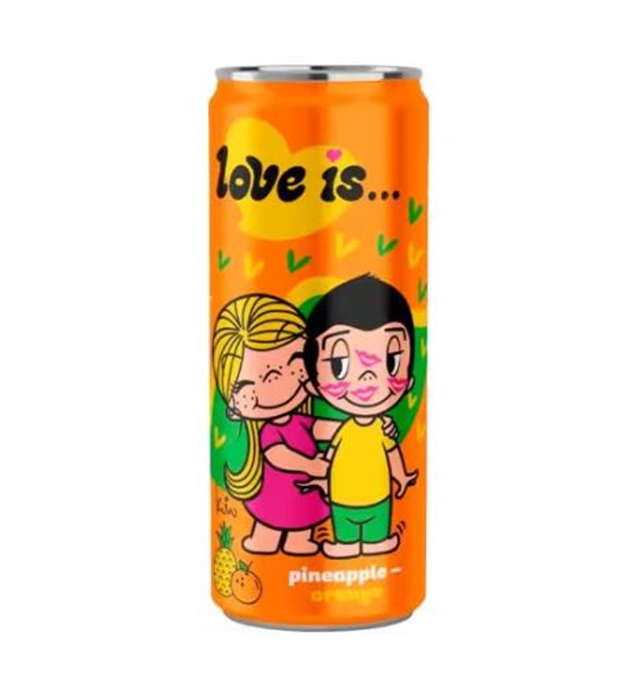 Газ.напиток Love is Ананас-Апельсин 330мл