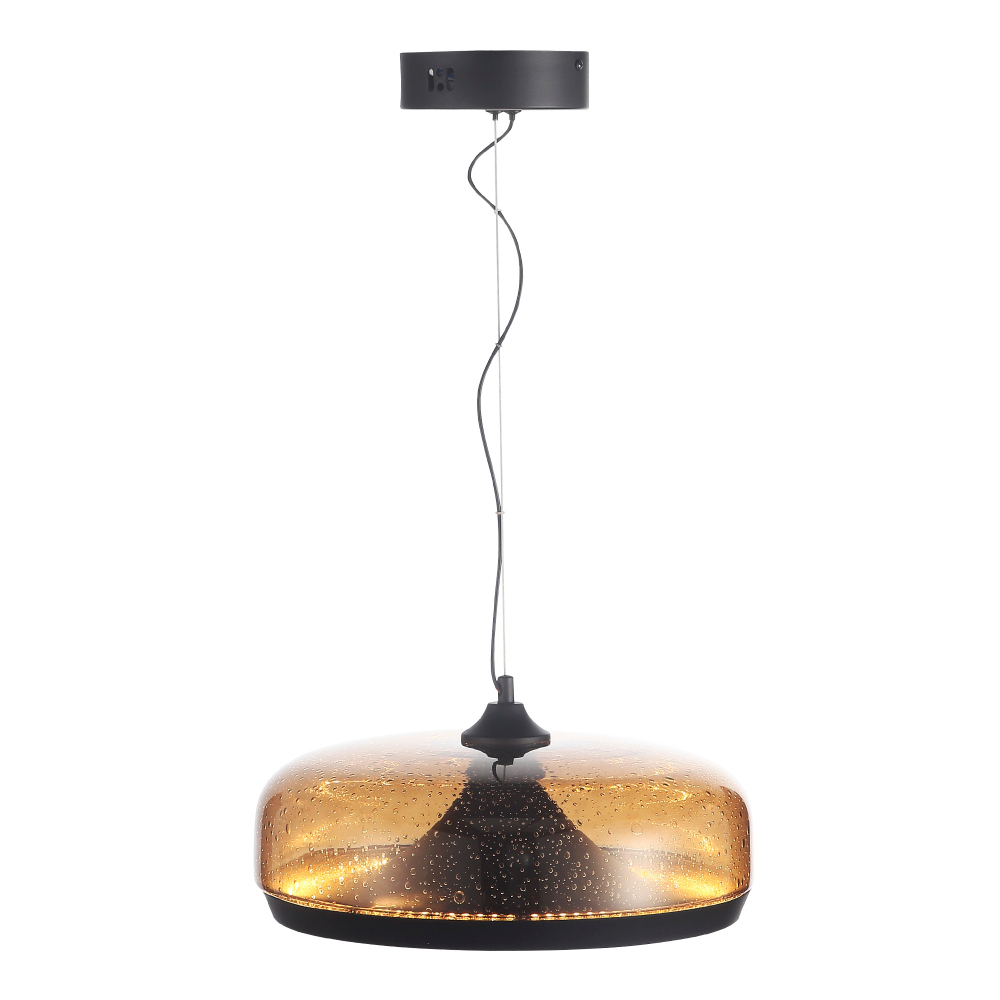 SL6014.603.01 Светильник подвесной ST-Luce Черный/Коричневый, с пузырьками LED 1*42W 3000K RIPPLE