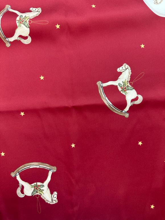 Пижамный костюм новогодние лошадки (с кантом\без)