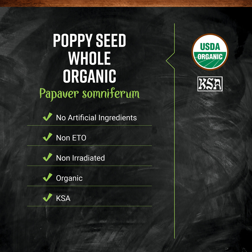 Frontier Co-op, органический мак, цельные семена, 453 г (16 унций)