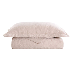 Покрывало 240x260 и 2 наволочки 50х70 Sofi De MarkO Мистерио кремовое