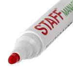 Маркер стираемый для белой доски КРАСНЫЙ, STAFF "Manager", 5 мм, с клипом, 151493