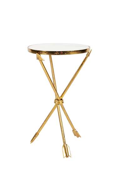 Кофейный столик золотая стрела мрамор