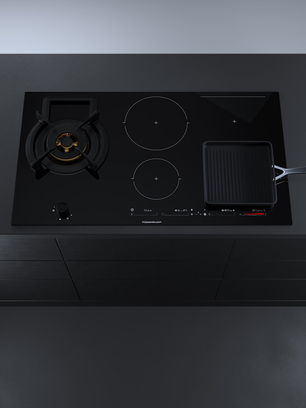 Газовая варочная панель с индукцией Kuppersbusch KIG 9850.0 SR-E5