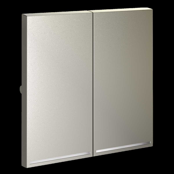 Клавиши для выключателя/переключателя двухклавишного с подсветкой S70 (шелк) Voltum VLS000404