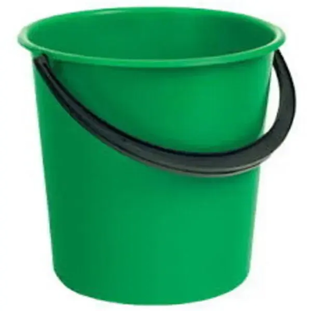 Ведро без крышки пластиковое 10л ПП зеленое