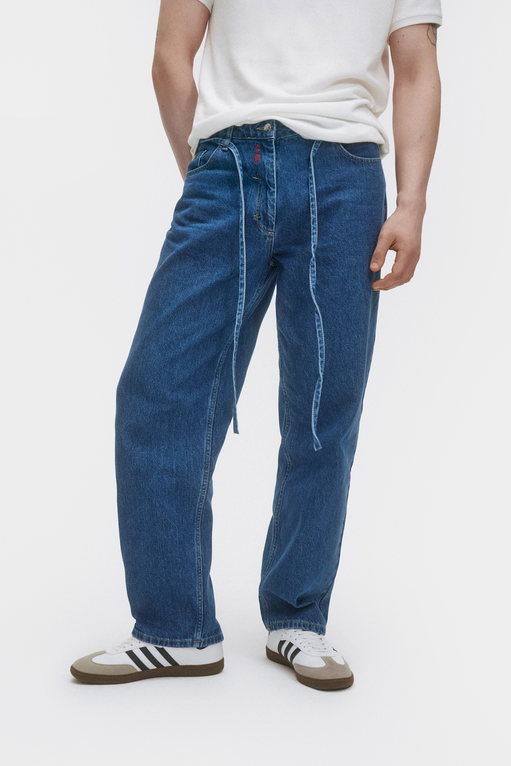 Джинсы свободные мужские Men Jeans Relax Dark blue