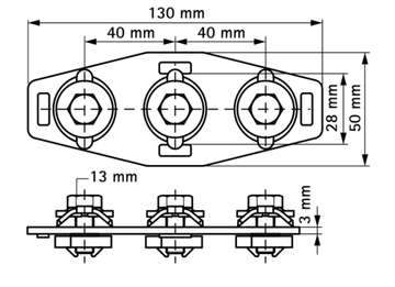 Соединитель Walraven BIS RapidRail X-образный для профилей WM (арт. 6584091)