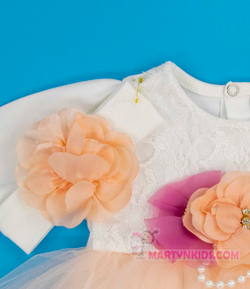 платье 3 разноцветных цветка  4869