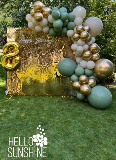 Фотозона Золотая для мальчика