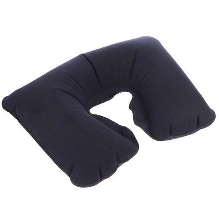 Подушка дорожная надувная тм BY SPORT, 38x25см, ПВХ, черная