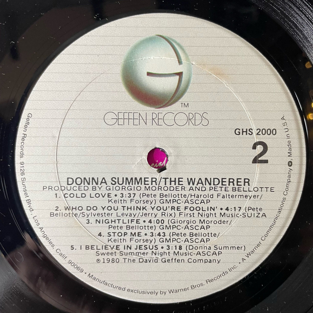 Винтажная виниловая пластинка LP Donna Summer The Wanderer (США 1980)