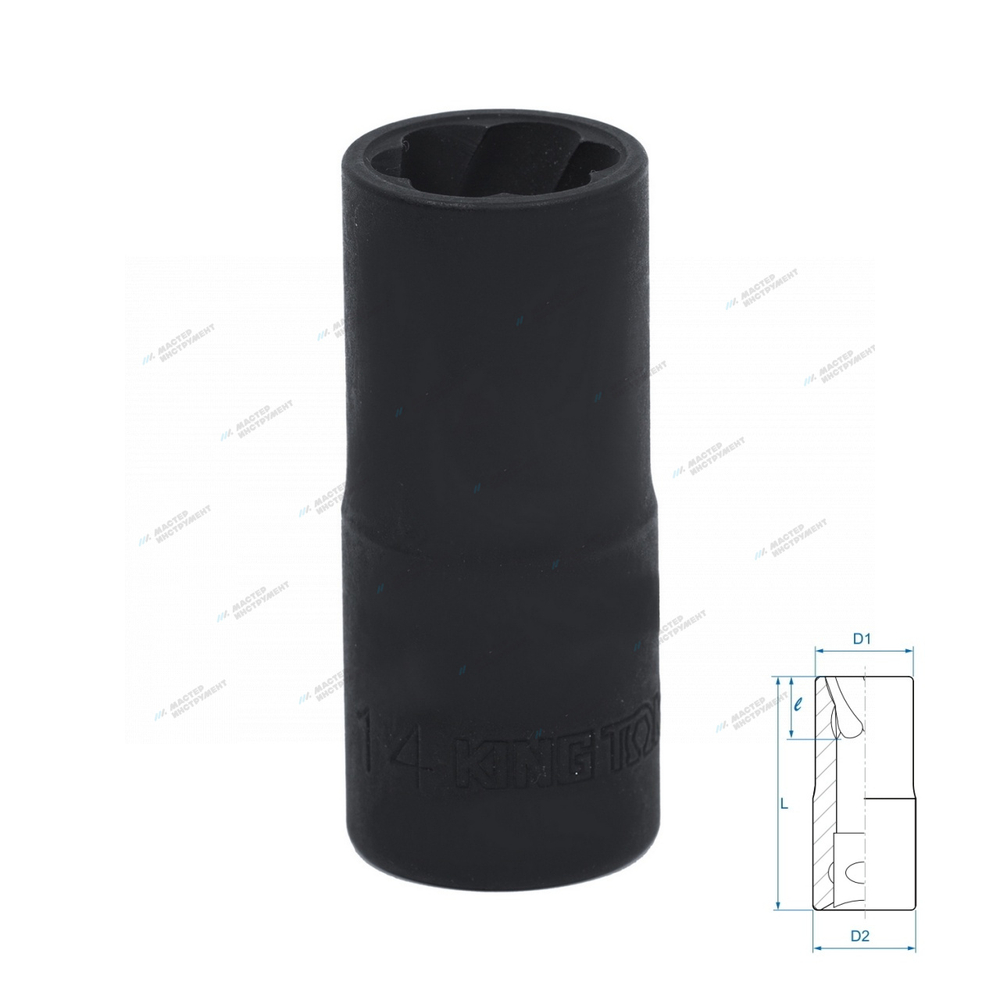 Головка для поврежденного крепежа 1/2"", 14 мм