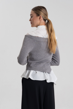 Джемпер с рубашкой J-Clair