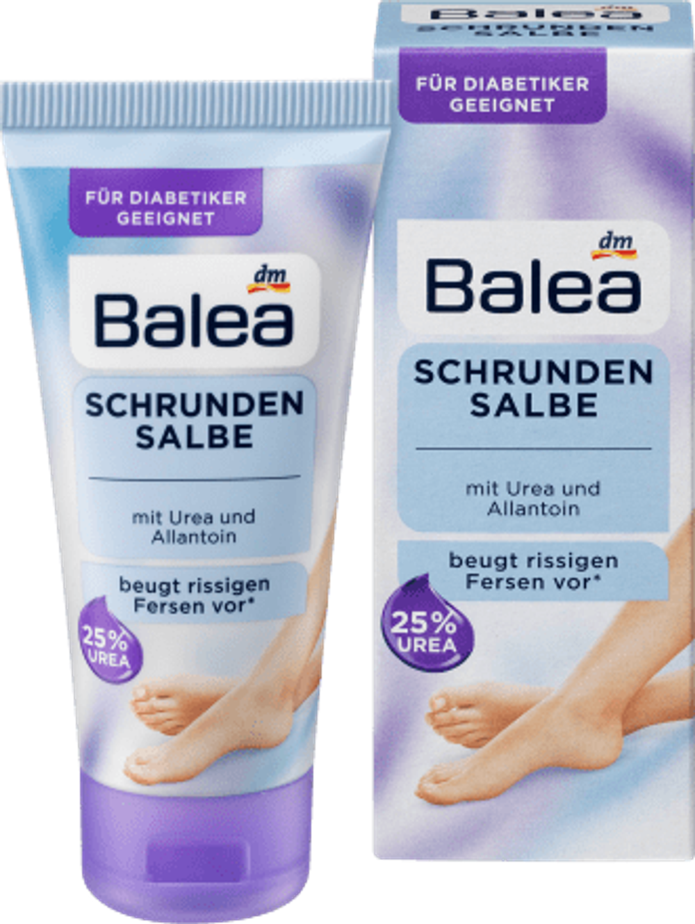 Balea Крем для ног Schrunden Salbe, с мочевиной 25%, для очень сухой и потрескавшейся кожи, 50 мл