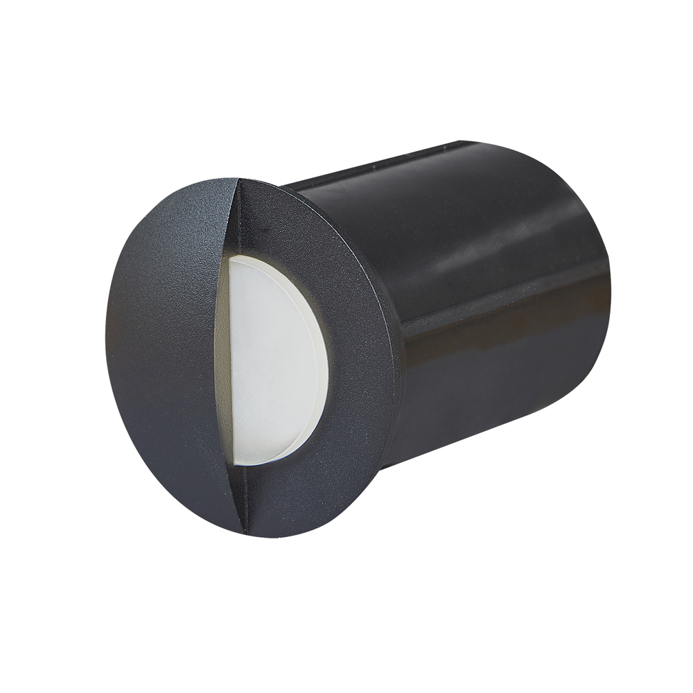 Уличный светильник светодиодный встраиваемый 3Вт 210Лм, 4000К, Ra>80, металл/пластик, чёрный