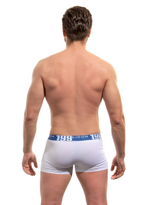 Хлопковые трусы-боксеры с принтом на резинке (Размер: XL) (Цвет: черный)