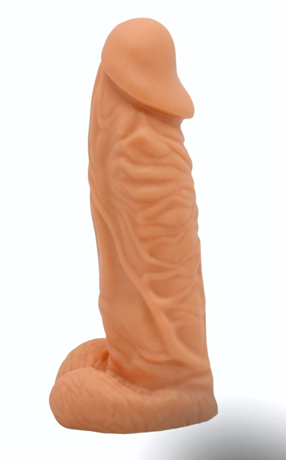 Фаллоимитатор Конг на трусиках с плугом - 19 см. (Цвет: телесный)