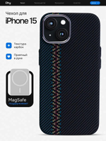 Карбоновый чехол на iPhone 15, цвет 217