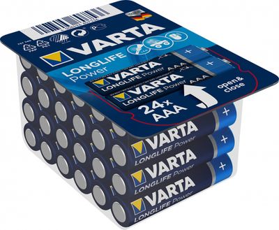 Батарейка Varta Longlife Power AAA/LR03 , ( 24 ) шт. в блистере, 04903301124