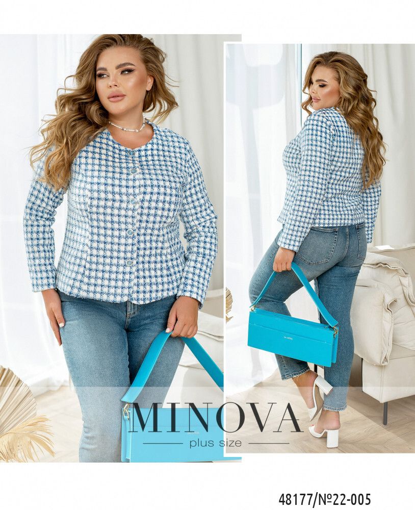 Пиджак 22-005-голубой Minova Пиджак 22-005-голубой Minova