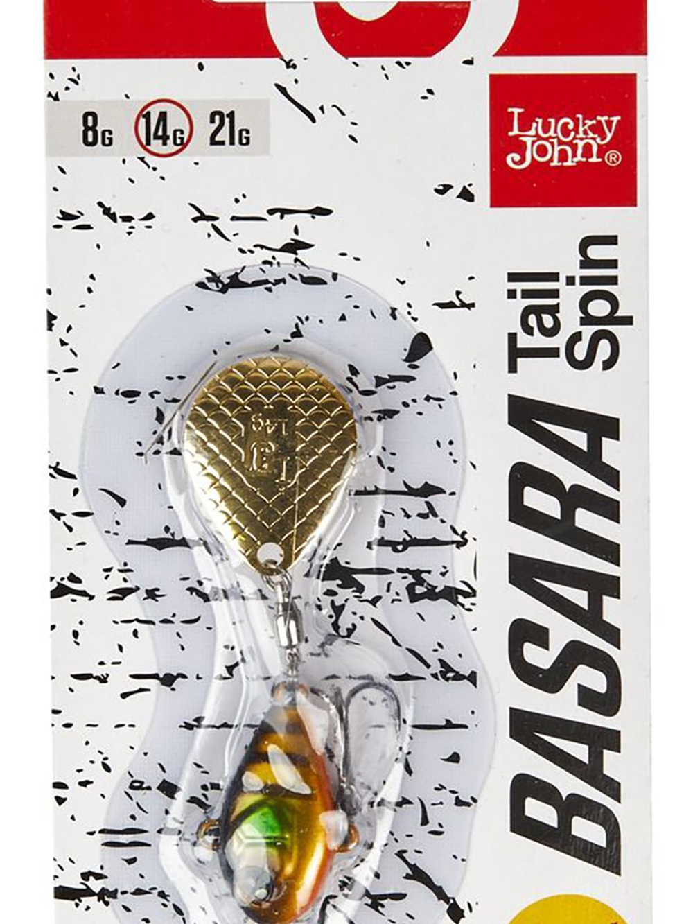 Тейл-спиннер Lucky John BASARA TAIL SPIN 21.0г 001 в блистере