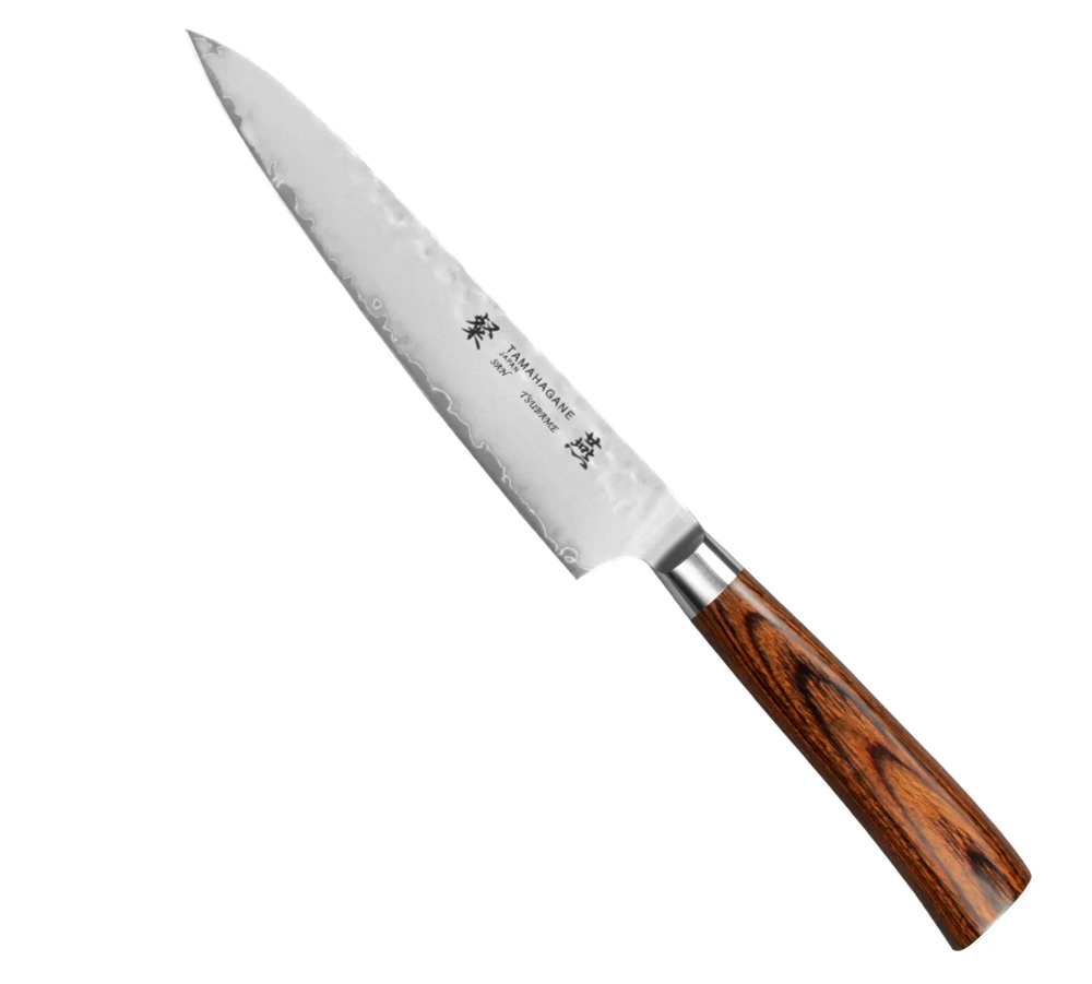 Tamahagane Универсальный нож Tsubame Brown 15см.