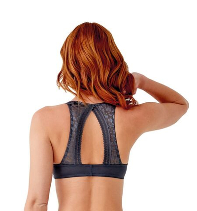 Формованный бюстгальтер Graphic Mesh (Размер: 32C) (Цвет: черный)