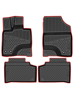 Коврики в салон для CHANGAN UNI-K (I) 2020-, 4 шт. (красный кант, полиуретан) KANT.ELEM3DA67032210K.RD