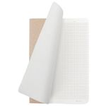 Тетрадь 48 л. в клетку обложка кожзам под рогожку, сшивка, A5 (147х210мм), БЕЖЕВЫЙ, BRAUBERG HARMONY, 403835