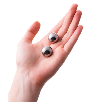 Вагинальные шарики из гладкого металла Metal by TOYFA (Ø 2 см)
