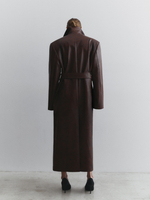 Тренч рептилия, цвет коричневый