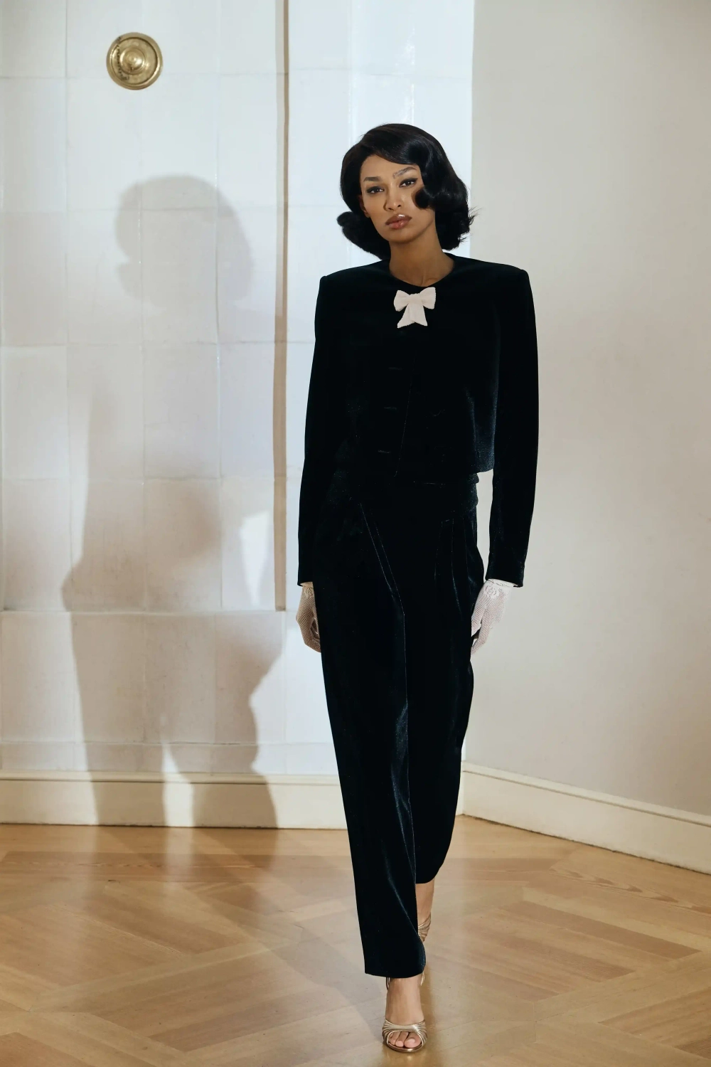 Naomi, брюки из черного кружева