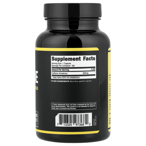 Primaforce, Кофеин, 200 мг, 180 капсул