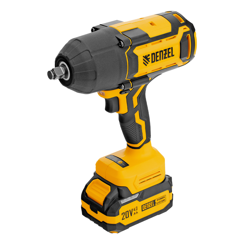 Гайковерт ударный аккумуляторный бесщет. CIWH-BL-20-1000, Li-Ion, 20 В// Denzel