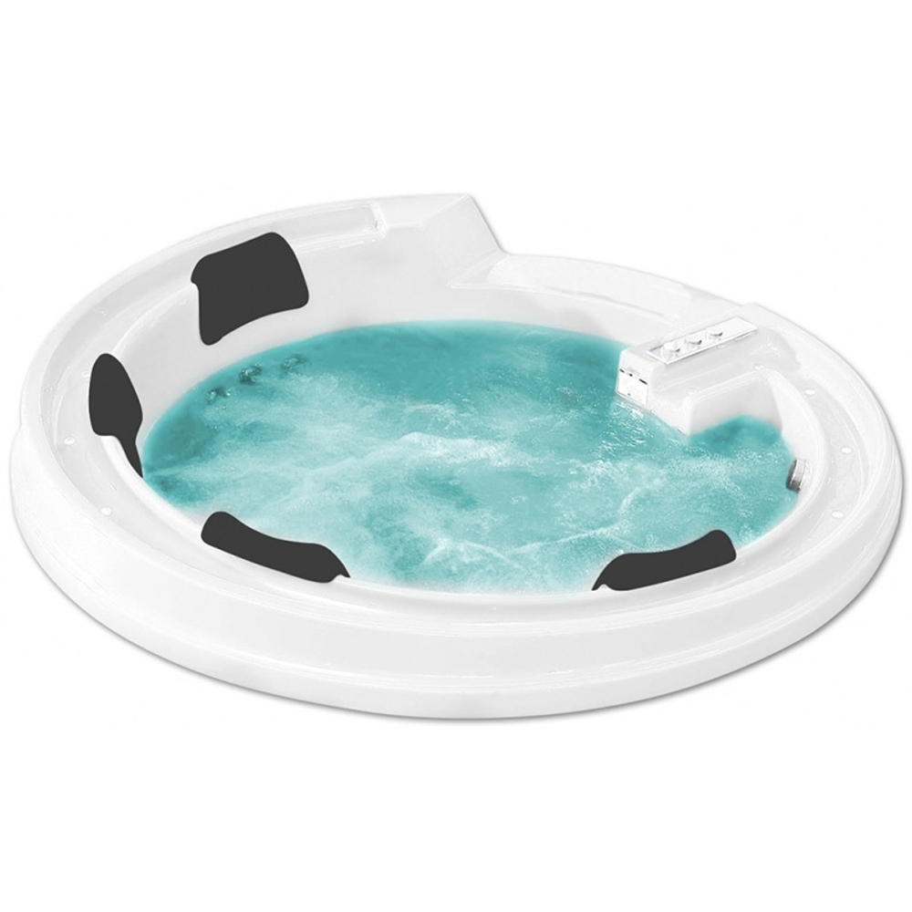 Акриловая ванна Gemy G9090 K White 190х190 с гидромассажем