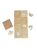 Трафареты в пенале для песочной терапии